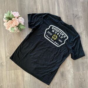 Men's Shooters World Gun Range Black‎ Graphic T